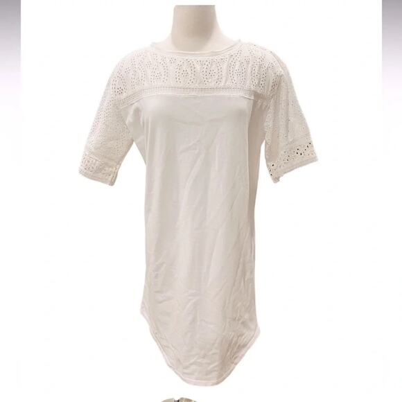 Lauren Ralph Lauren Eyelet Cotton Shirtdress Size Large NWT - Picture 7 of 7